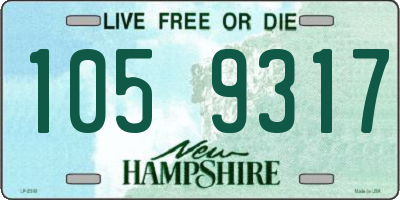 NH license plate 1059317