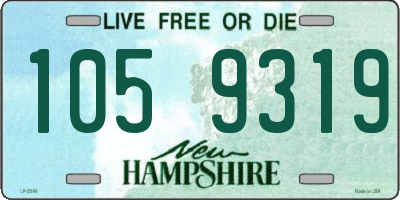 NH license plate 1059319