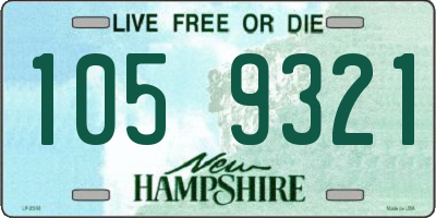 NH license plate 1059321
