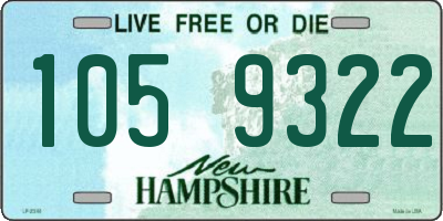 NH license plate 1059322