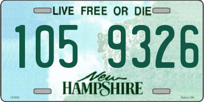 NH license plate 1059326