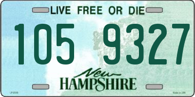 NH license plate 1059327