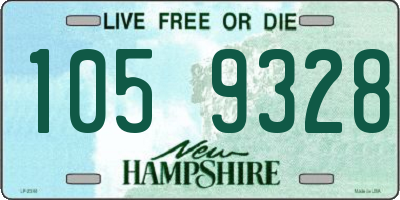 NH license plate 1059328
