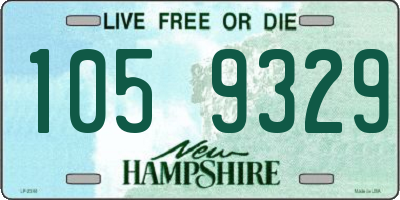 NH license plate 1059329