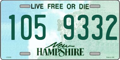 NH license plate 1059332