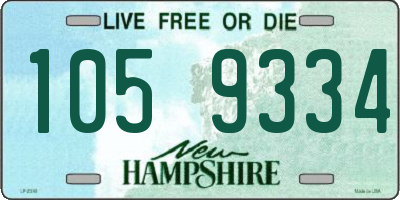 NH license plate 1059334