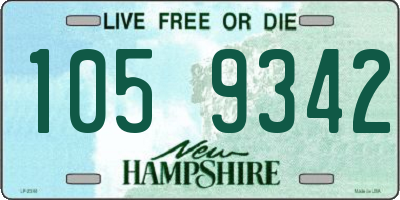 NH license plate 1059342