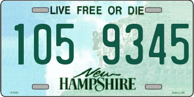 NH license plate 1059345