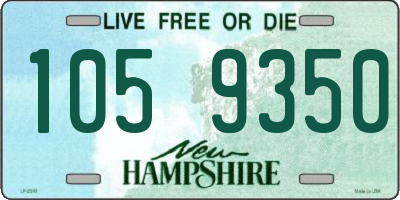 NH license plate 1059350