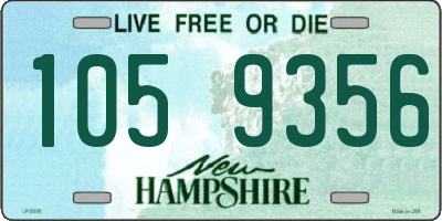 NH license plate 1059356