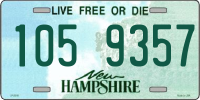 NH license plate 1059357