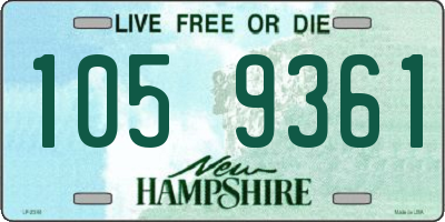NH license plate 1059361