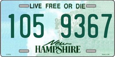 NH license plate 1059367