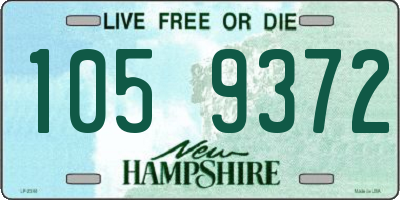 NH license plate 1059372