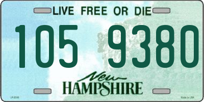 NH license plate 1059380
