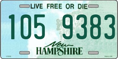 NH license plate 1059383