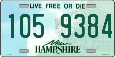 NH license plate 1059384
