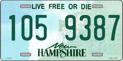 NH license plate 1059387