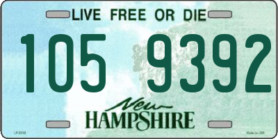NH license plate 1059392