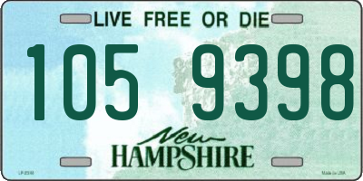 NH license plate 1059398