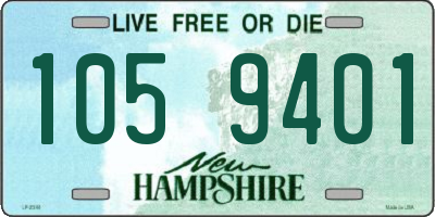 NH license plate 1059401