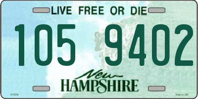 NH license plate 1059402