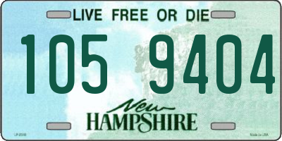 NH license plate 1059404