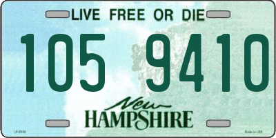 NH license plate 1059410