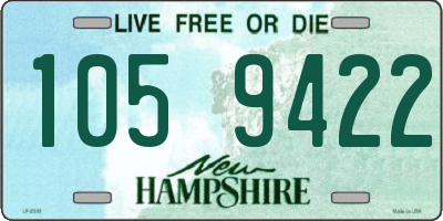 NH license plate 1059422