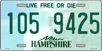 NH license plate 1059425