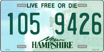 NH license plate 1059426