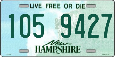 NH license plate 1059427