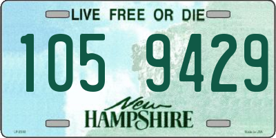 NH license plate 1059429