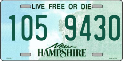 NH license plate 1059430