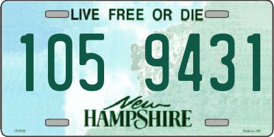 NH license plate 1059431