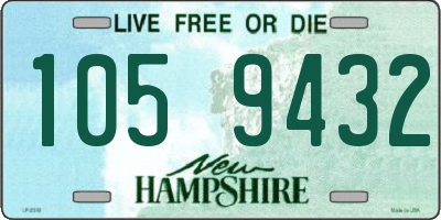 NH license plate 1059432