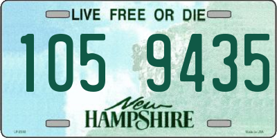 NH license plate 1059435