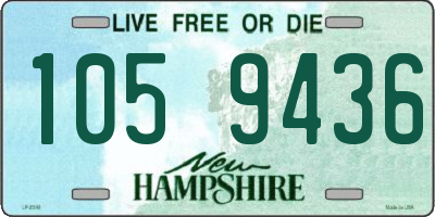NH license plate 1059436