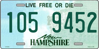 NH license plate 1059452