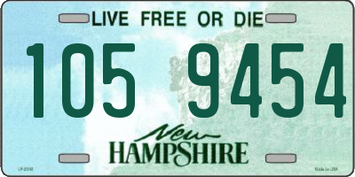 NH license plate 1059454