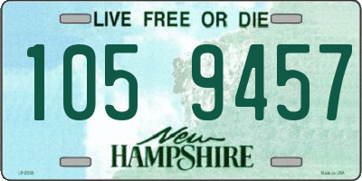 NH license plate 1059457