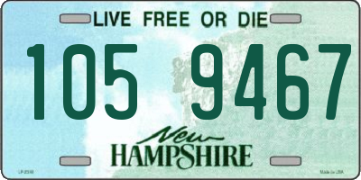 NH license plate 1059467
