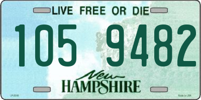 NH license plate 1059482
