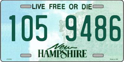 NH license plate 1059486