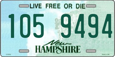 NH license plate 1059494