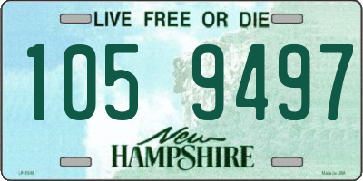 NH license plate 1059497
