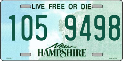 NH license plate 1059498