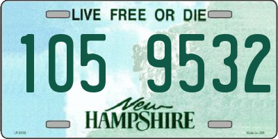 NH license plate 1059532