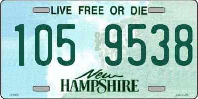 NH license plate 1059538
