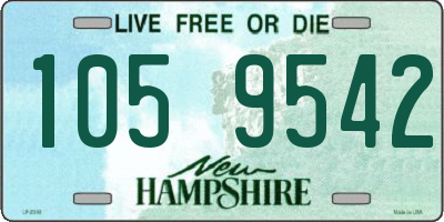 NH license plate 1059542